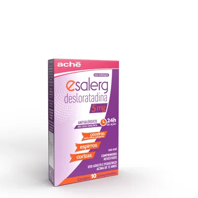 Esalerg 5Mg Aché Caixa 10 Comprimidos Revestidos